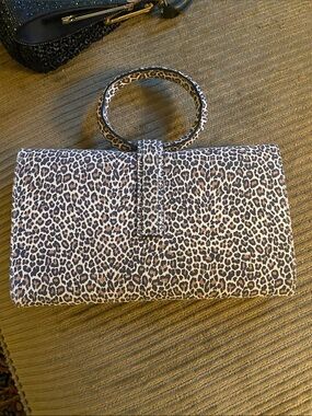Leopard Print Wristlet Clutch - Animal Print Women’s Bag